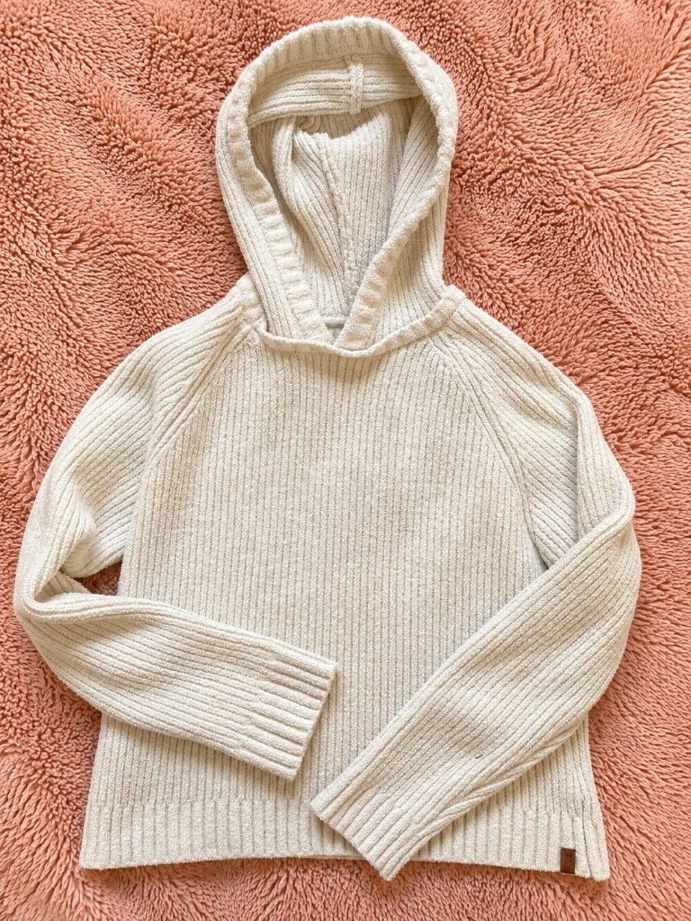 Roots Cream Knit Hoodie